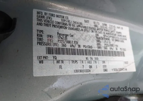 2013 Ford C-Max Hybrid Sel из США, поврежденный, VIN 1FADP5BUXDL522008